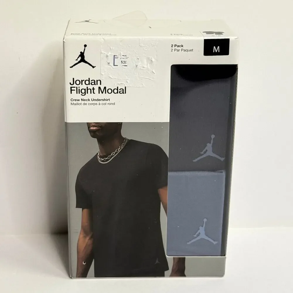 Jordan Flight Modal 2 Pack Crew Neck Shirts sz: MEDIUM NEW IN BOX